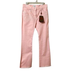 Etro Scroll Tone on Tone Embroidered Jeans Size 30
